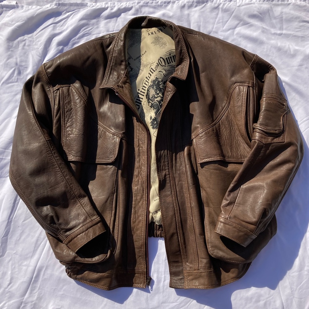 Handmade Colombian Genuine Leather Jacket Men’s